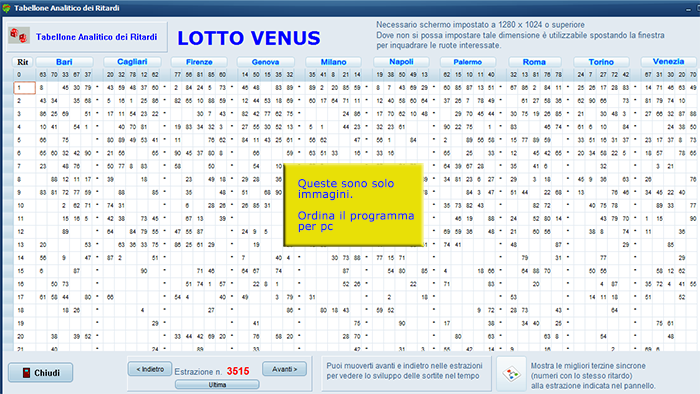 tabellone analitico online