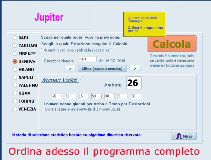 metodo lotto con il computer